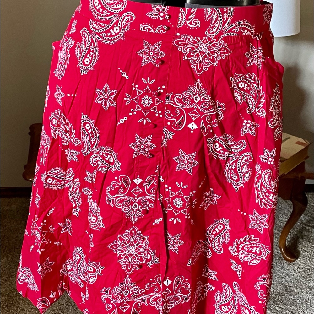 Torrid retro bandana print skirt size 22